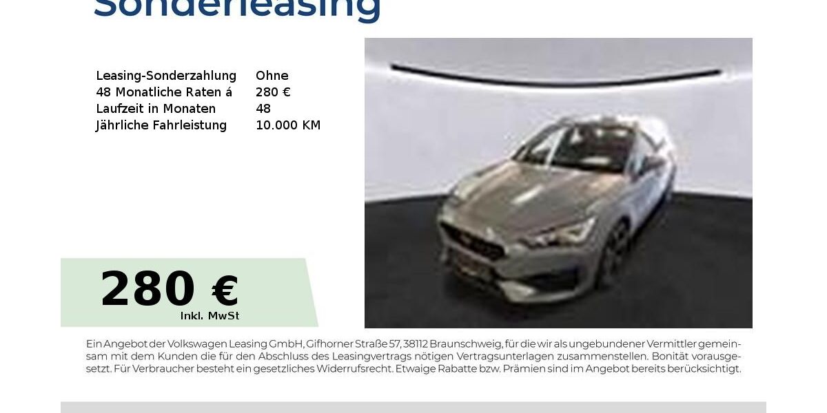 Cupra Leon 14.827 km 28.840 &euro; Bernburg 06406