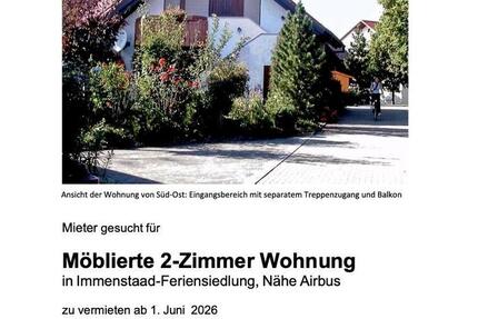 Wohnung Eriskirch - 2 Zimmer, 38 m&sup2;, 530&euro; | Angebot:26326749