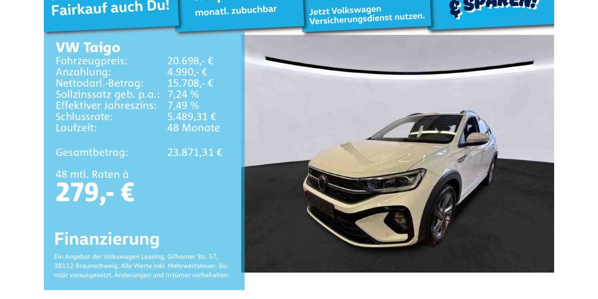 VW Taigo 61.472 km 20.491 &euro; Mannheim 68309