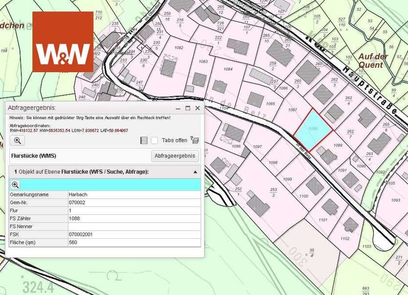 Grundstück zu verkaufen in Harbach 24.000 € 560 m²