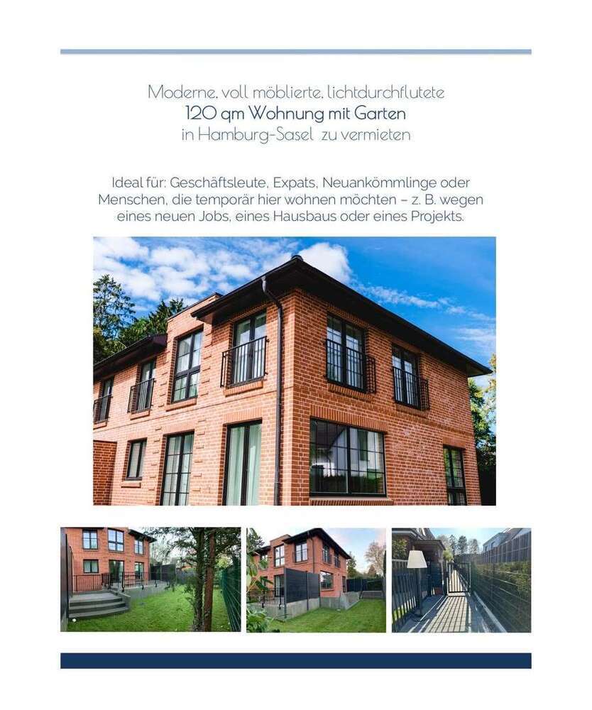 Wohnung zum Mieten in Hamburg 2.500 € 120 m²