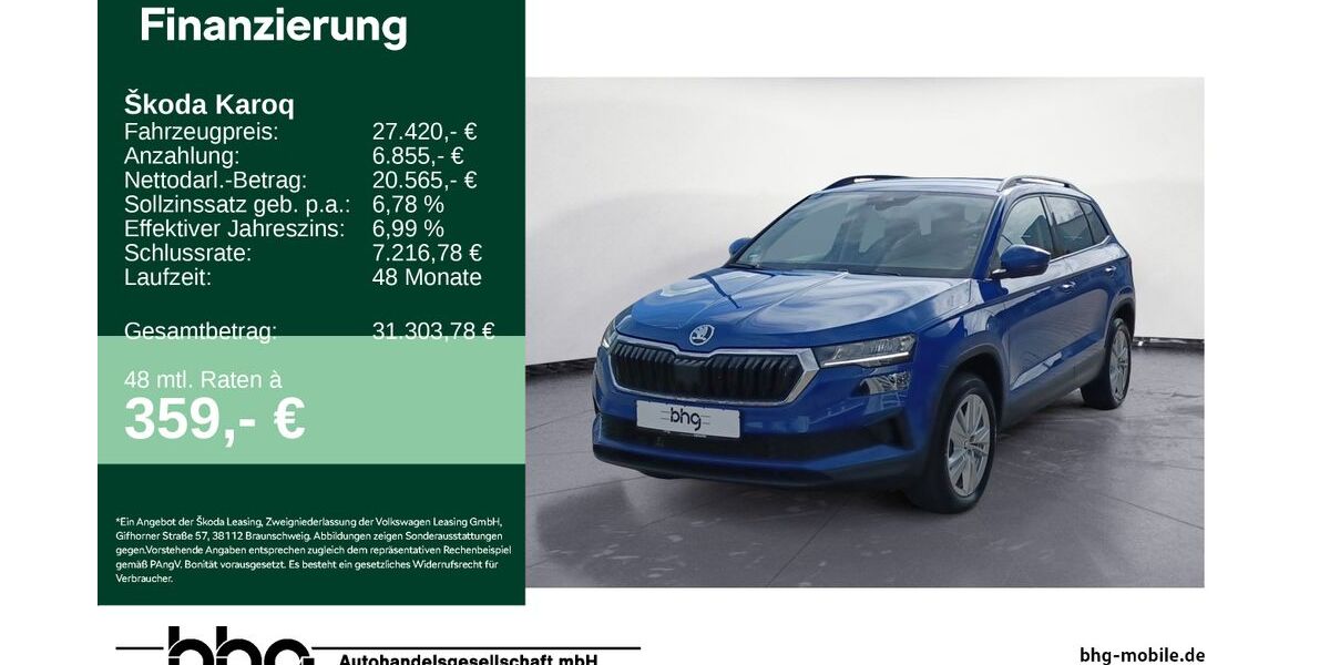 Skoda Karoq 12.450 km 26.520 &euro; Lörrach 79540