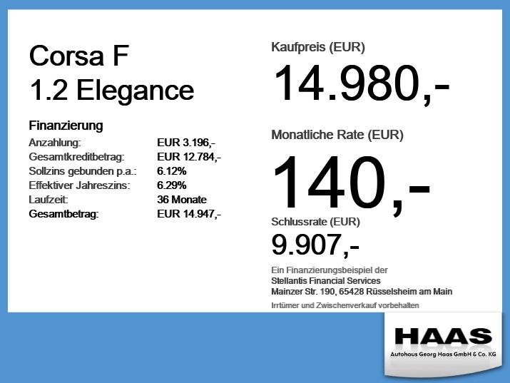 Opel Corsa 46.100 km 14.980 &euro; Augsburg 86159