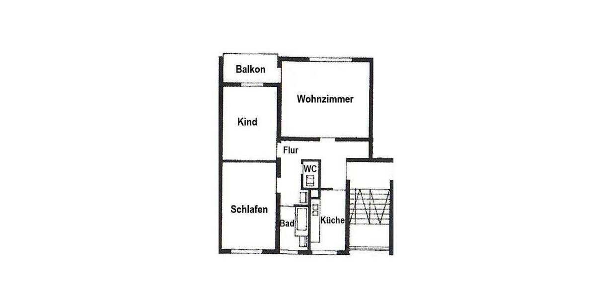 Etagenwohnung Villingen-Schwenningen Schwenningen - 3 Zimmer, 70 m&sup2;, 152.500&euro; | Angebot:26204764
