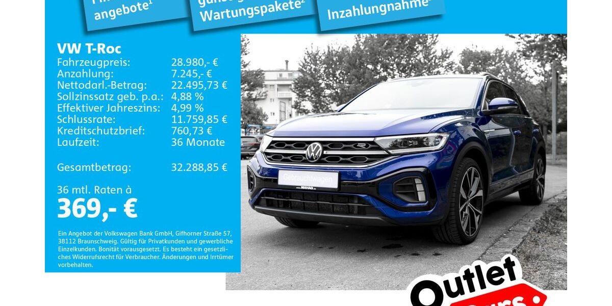 VW T-Roc 54.320 km 28.980 &euro; Dachau 85221