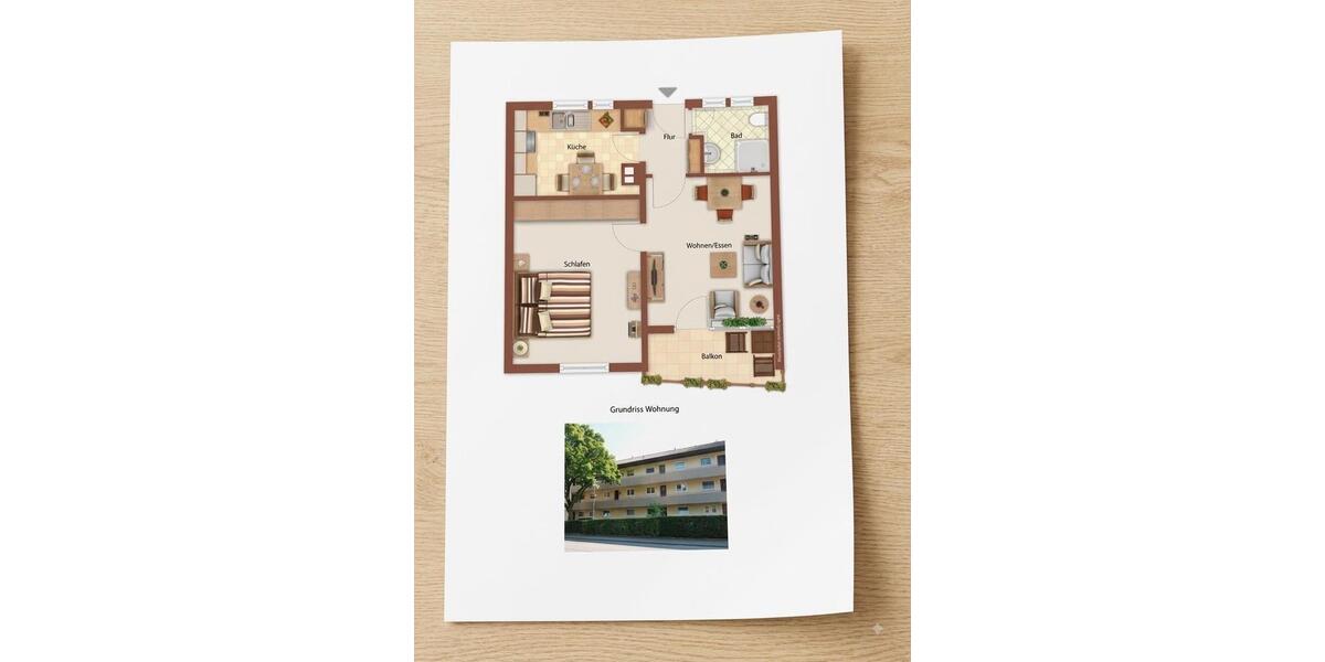Etagenwohnung Neckarsulm - 2 Zimmer, 42 m&sup2;, 129.750&euro; | Angebot:27234460
