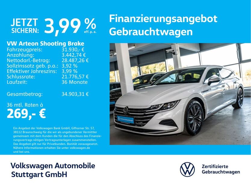 VW Arteon 14.879 km 31.930 € Stuttgart-Wangen 70188