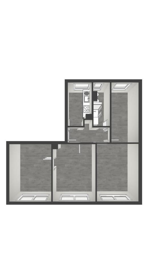 4-Zimmer-Wohnung im 2. Obergeschoss nach Renovierung zu vermieten zimmer