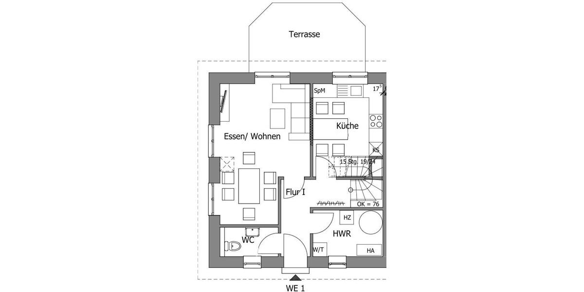 Doppelhaushälfte Twistringen - 4 Zimmer, 100 m&sup2;, 950&euro; | Angebot:26043141