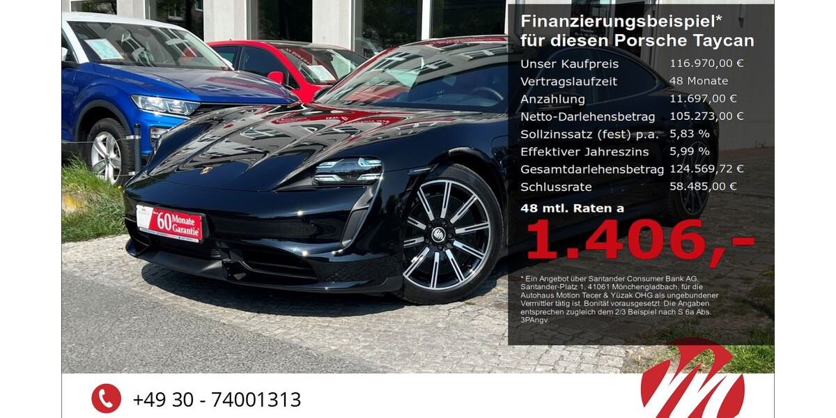 Porsche Taycan 8.000 km 116.970 &euro; Berlin 12305