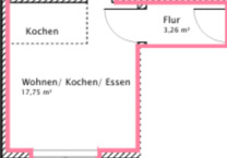 ERSTBEZUG! 1-Zimmer-Wohnung mit EBK + Balkon in Hamburg Billstedt