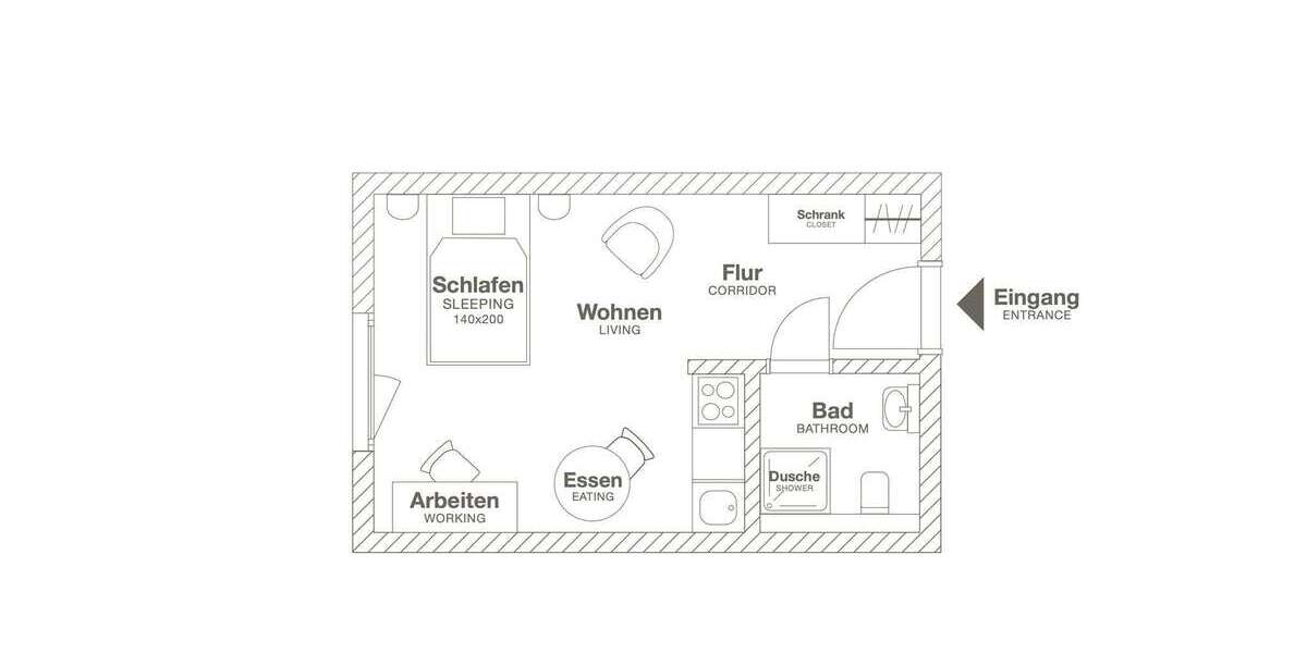 Zimmer Leverkusen Opladen - 1 Zimmer, 1.490&euro; | Angebot:24863557