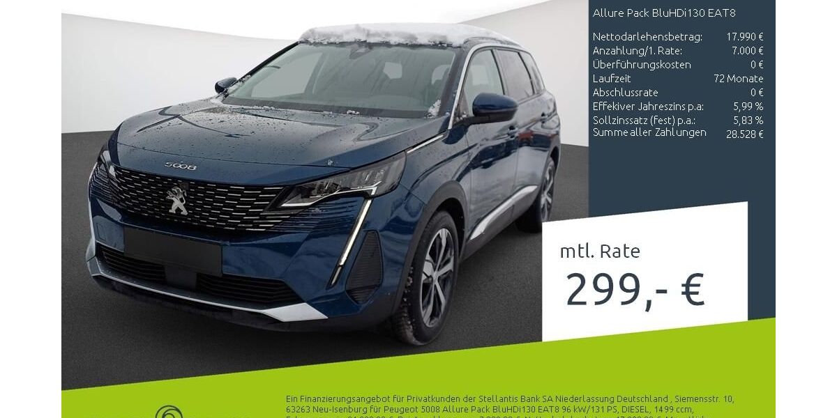 Peugeot 5008 45.042 km 24.990 &euro; Ahaus 48683