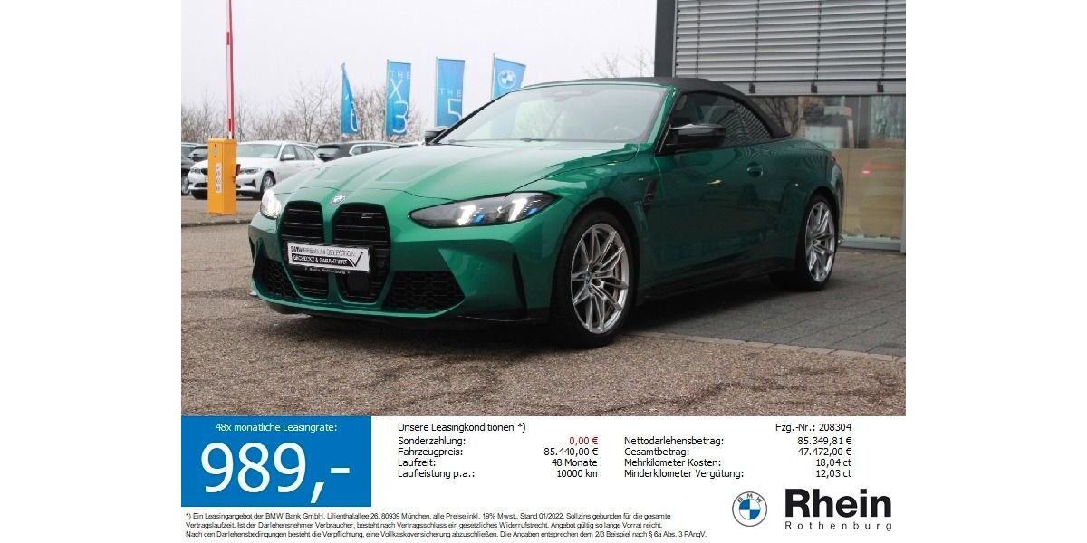 BMW M4 9.200 km 80.740 &euro; Neusitz/Rothenburg 91616