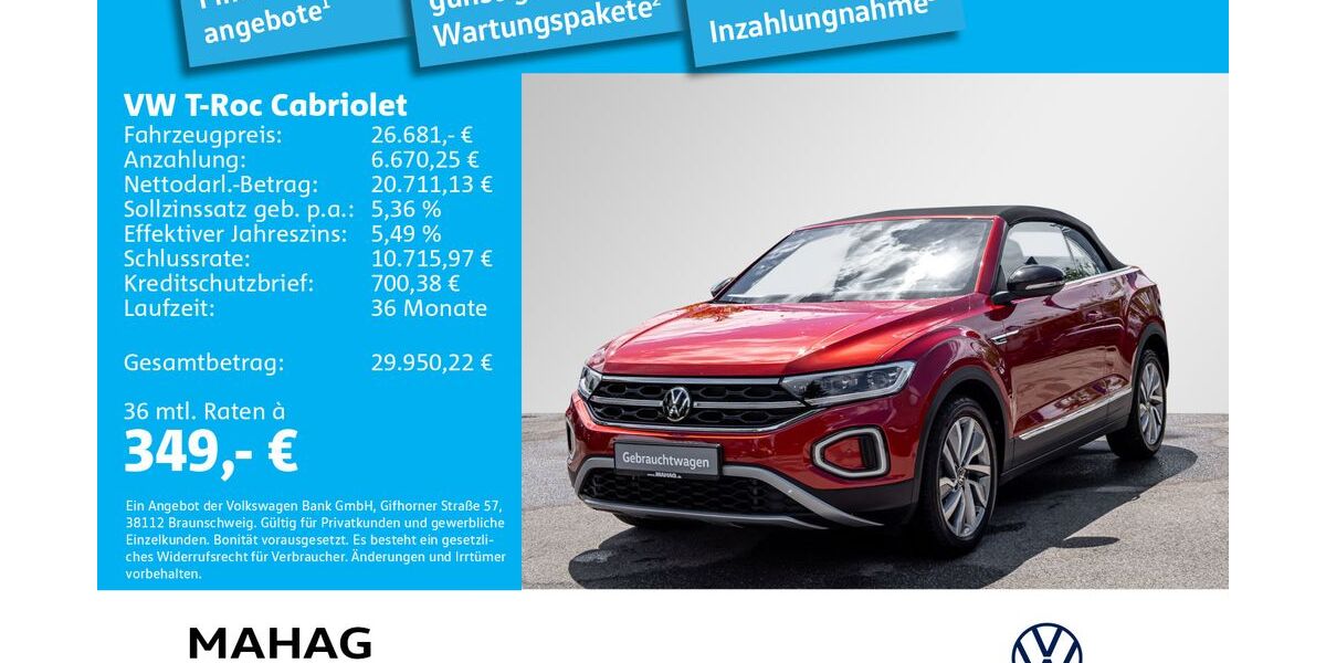 VW T-Roc 18.203 km 26.681 &euro; München 81825