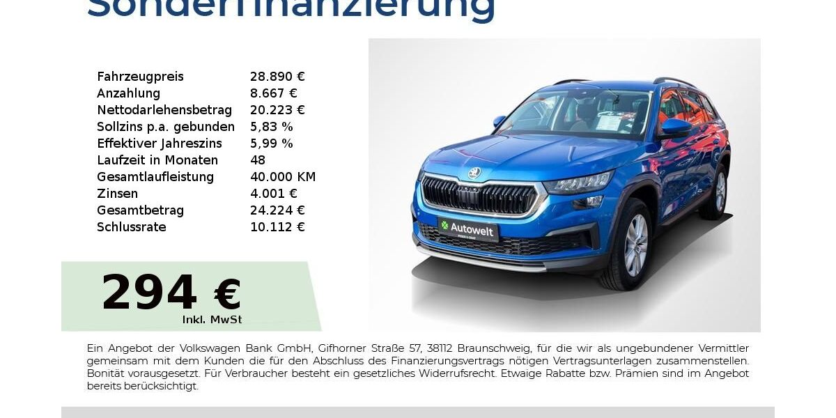 Skoda Kodiaq 64.000 km 28.480 &euro; Nürnberg 90431