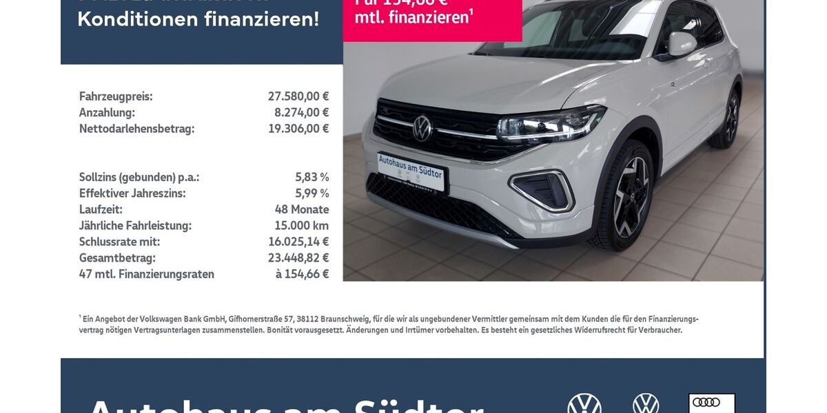 VW T-Cross 8.238 km 26.250 &euro; Rietberg 33397