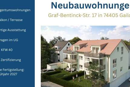 Wohnung zum Kaufen in Gaildorf 309.900 € 66.43 m² 2.5 zimmer