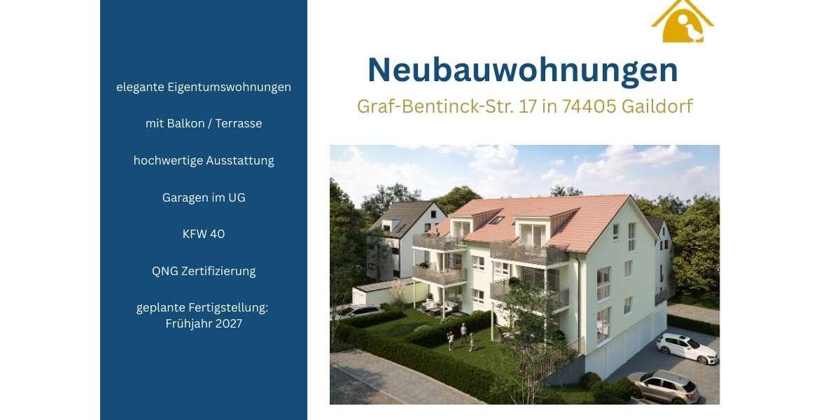 Wohnung zum Kaufen in Gaildorf 309.900 € 66.43 m² 2.5 zimmer