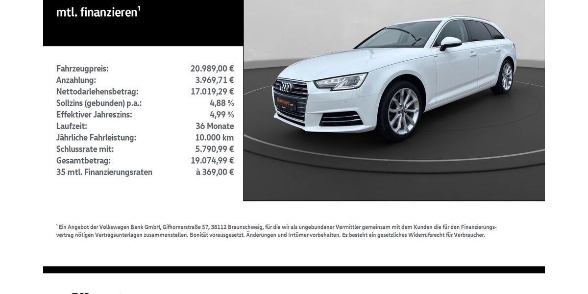 Audi A4 99.862 km 20.989 &euro; Leinefelde-Worbis/DE 37327