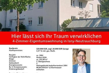 Wohnung Isny im Allgäu - 4 Zimmer, 103 m&sup2;, 329.000&euro; | Angebot:26679863