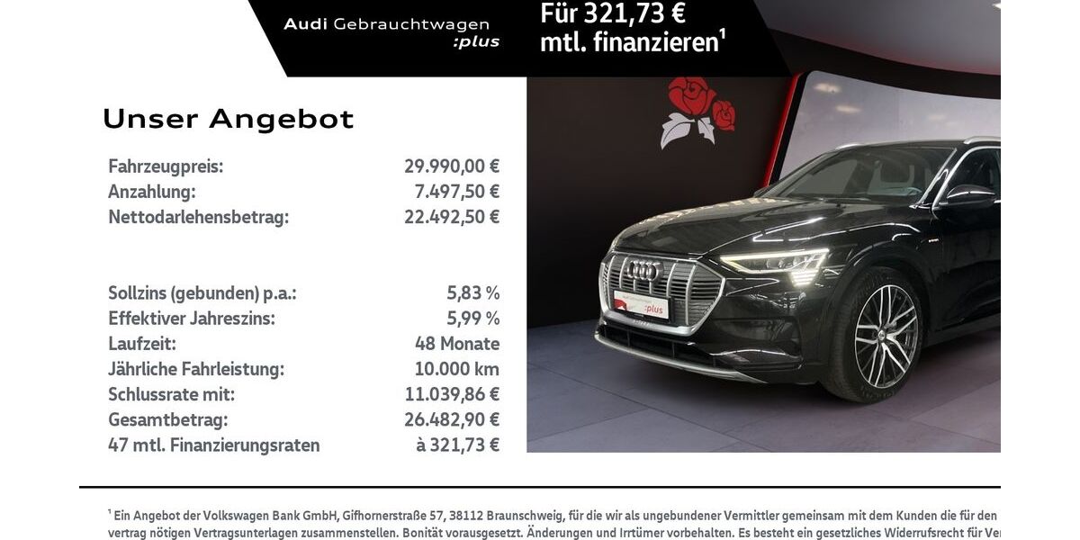 Audi e-tron 99.999 km 28.000 &euro; Villingen-Schwenningen 78052