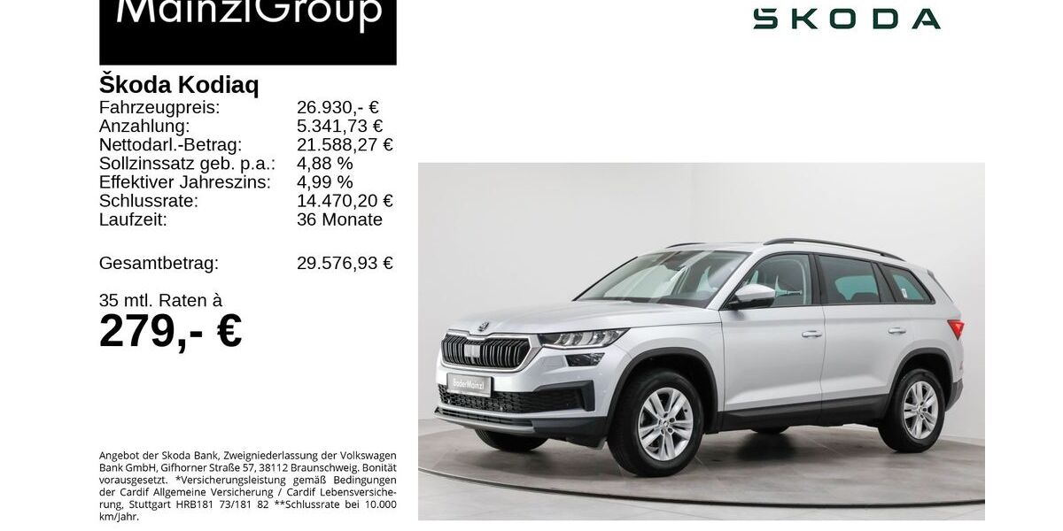 Skoda Kodiaq 53.560 km 26.560 &euro; Feldkirchen/Westerham 83620