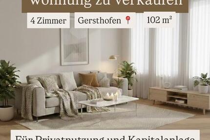 Wohnung Gersthofen - 4 Zimmer, 102 m&sup2;, 499.000&euro; | Angebot:23164999