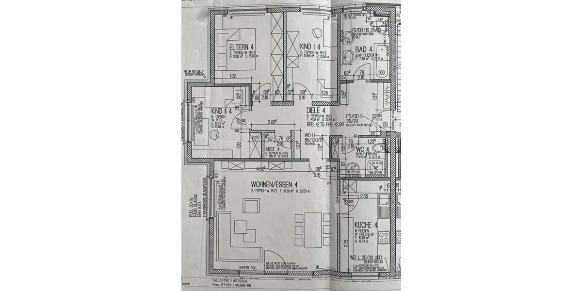 Etagenwohnung Kernen im Remstal - 4 Zimmer, 108 m&sup2;, 595.000&euro; | Angebot:25833439