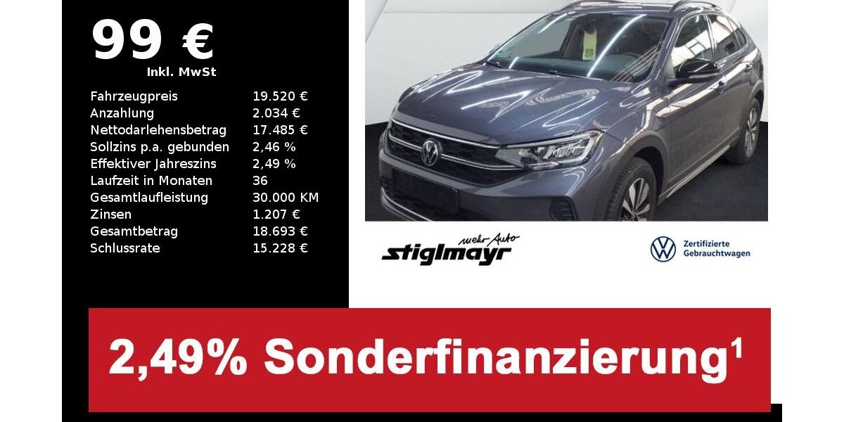 VW Taigo 22.675 km 19.520 &euro; Pfaffenhofen/Ilm 85276