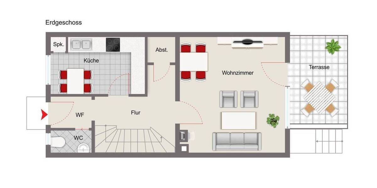 Reihenmittelhaus Schwandorf - 5 Zimmer, 95 m&sup2;, 165.000&euro; | Angebot:26358779
