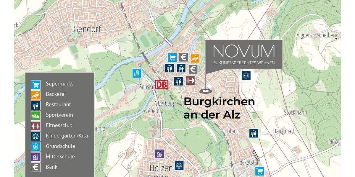 Etagenwohnung Burgkirchen an der Alz Obere Terrasse - 2 Zimmer, 57 m&sup2;, 239.000&euro; | Angebot:25728249
