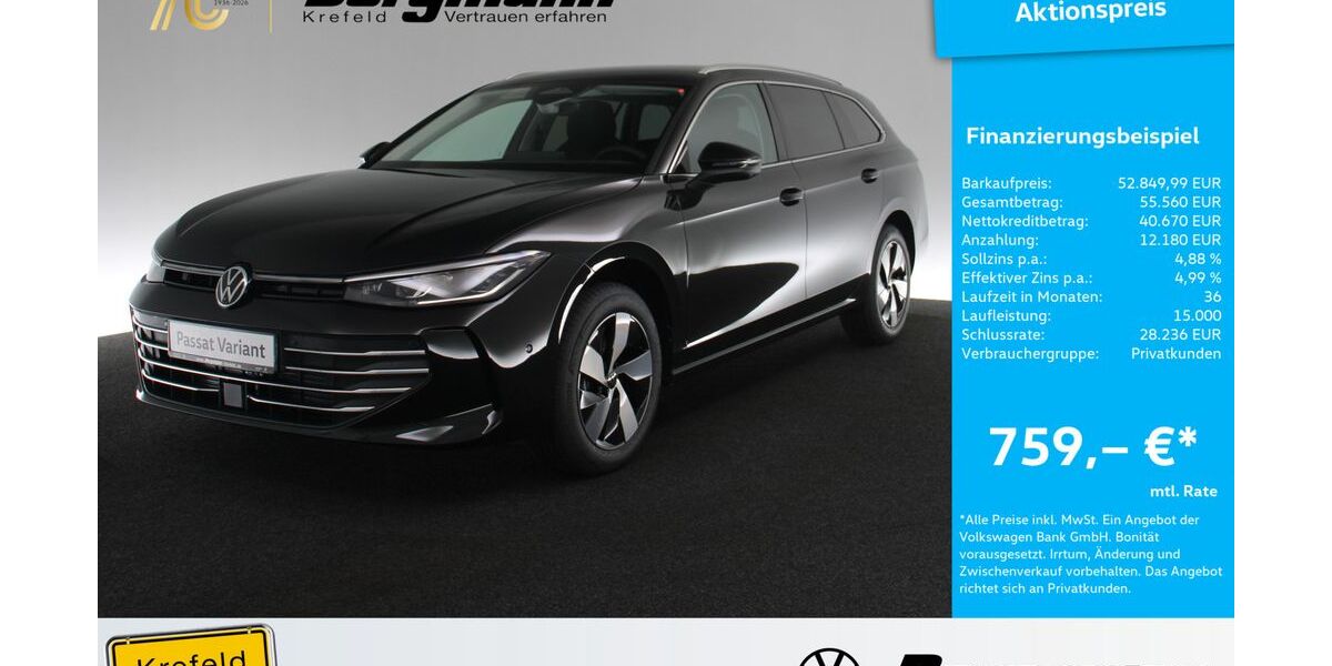 VW Passat 3.000 km 52.850 &euro; Krefeld 47803