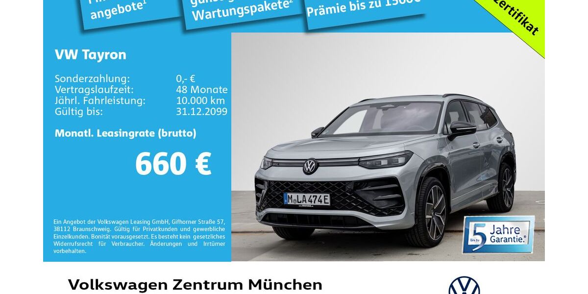 VW Tayron 6.619 km 57.980 &euro; München 80687