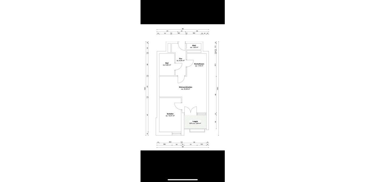 Etagenwohnung Herford Diebrock - 2 Zimmer, 61 m&sup2;, 165.000&euro; | Angebot:26875513