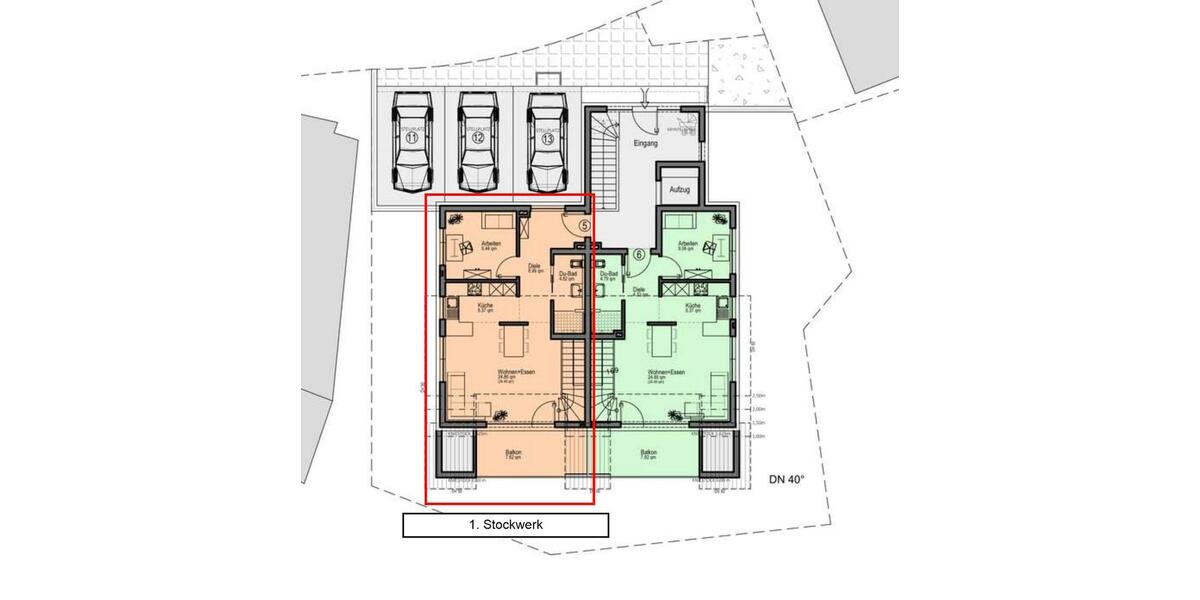 Maisonettenwohnung Künzelsau - 4 Zimmer, 87 m&sup2;, 1.045&euro; | Angebot:26024493