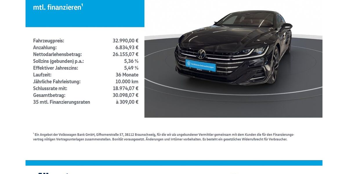 VW Arteon 47.406 km 32.990 &euro; Nordhausen 99734