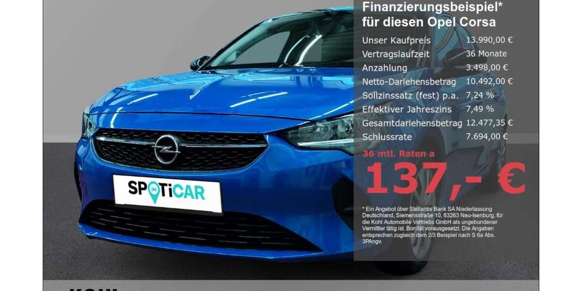 Opel Corsa 44.100 km 13.990 &euro; Aachen 52078