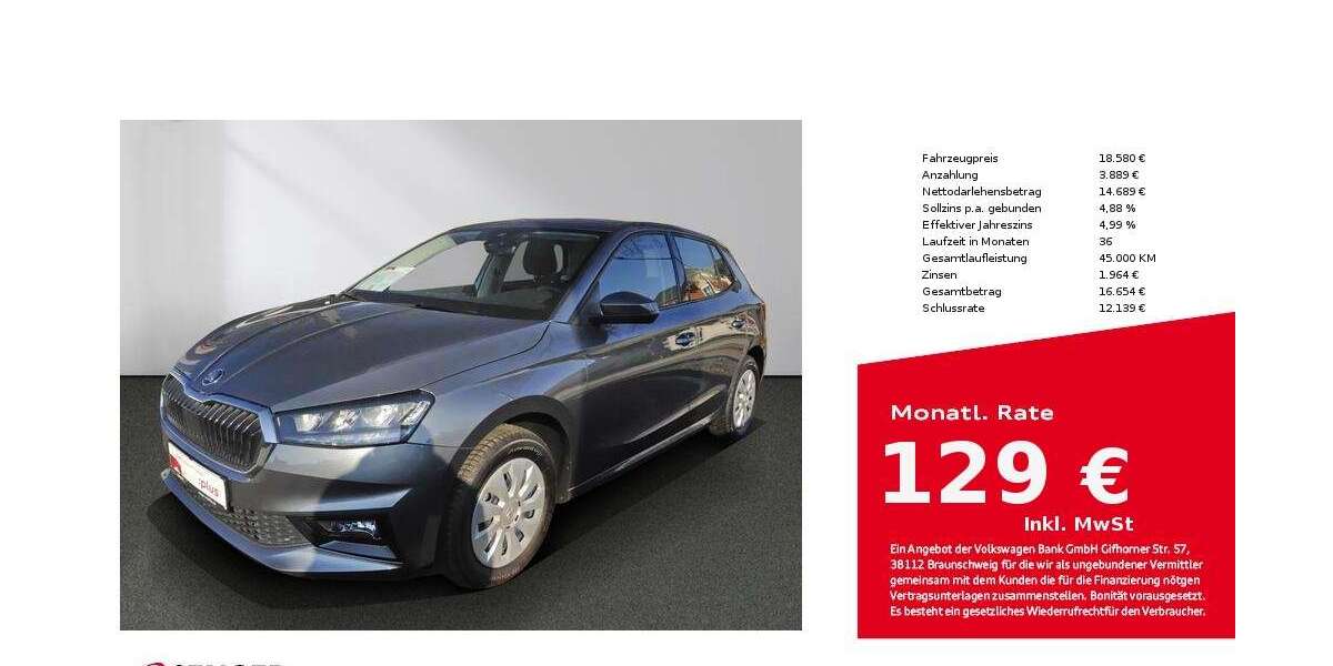 Skoda Fabia 18.700 km 18.580 &euro; Bad Oldesloe 23843