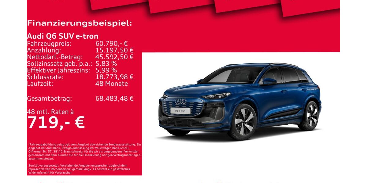 Audi Q6 e-tron 8.941 km 60.450 &euro; Hannover 30179