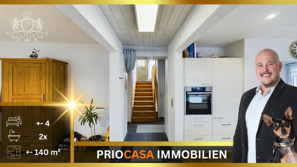 Einfamilienhaus 6 Zimmer 140 m² Wohnfläche Terrasse Garten Wintergarten 3 Stellplätze 6 zimmer