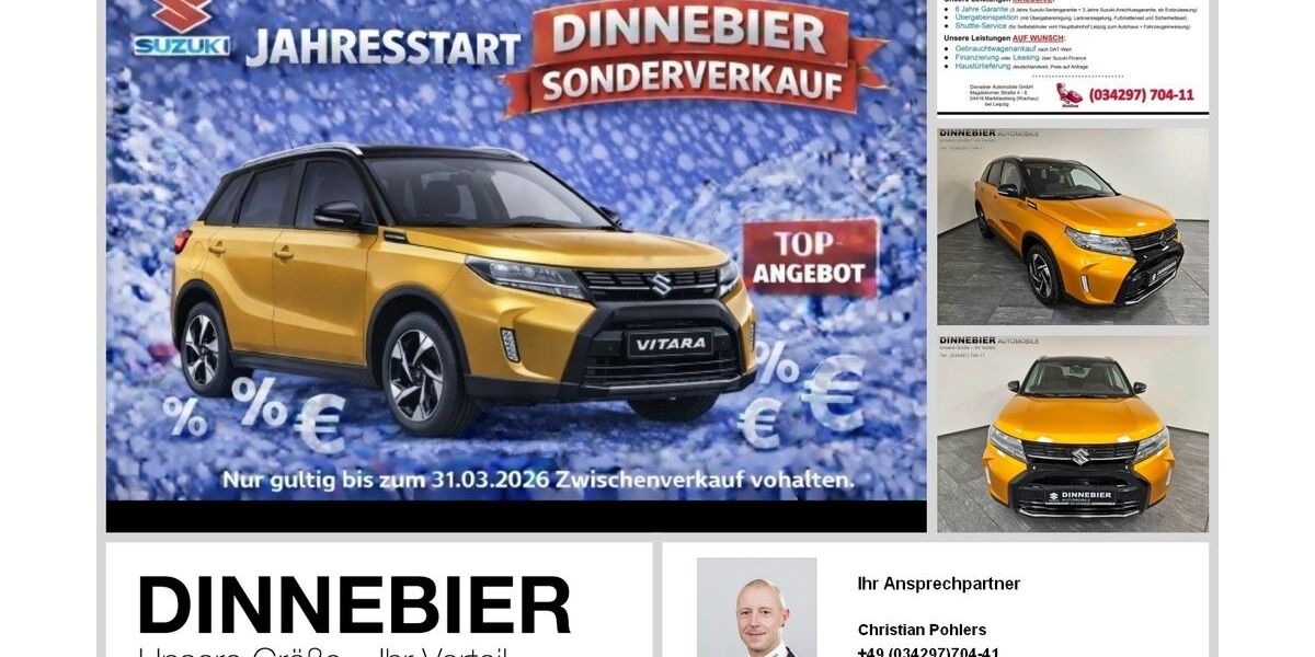 Suzuki Vitara 3.900 km 22.890 &euro; Markkleeberg 04416