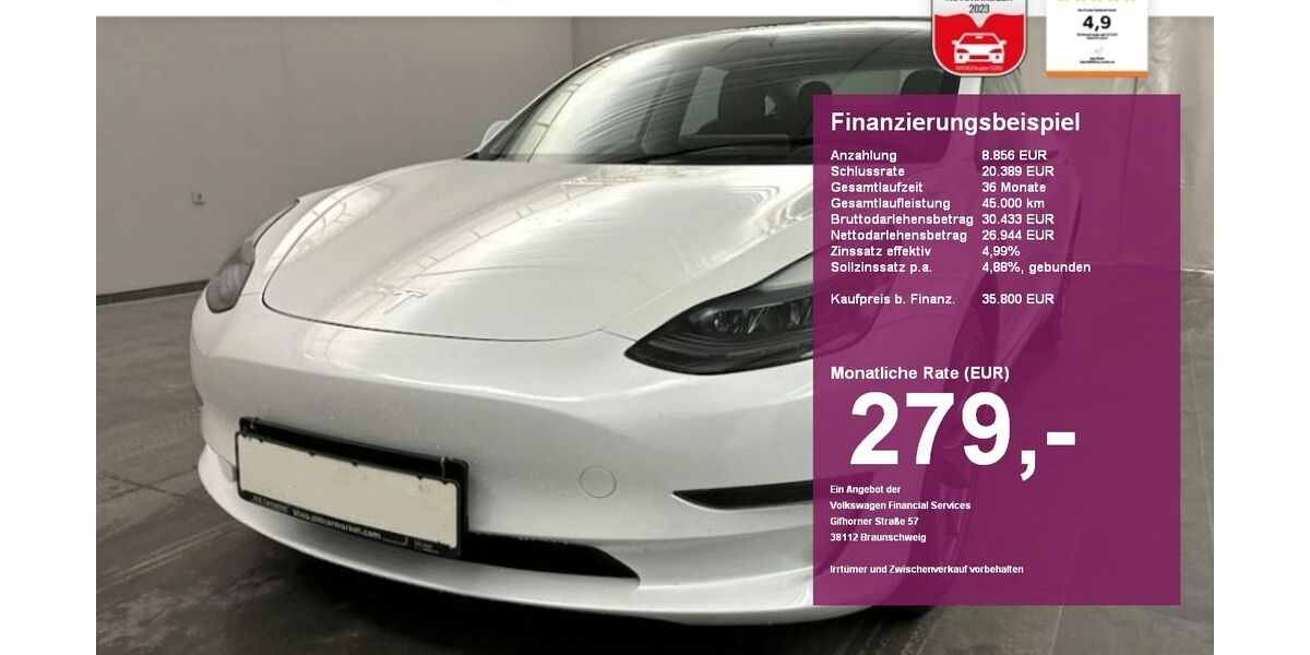 Tesla Model 3 17.600 km 35.420 &euro; Albbruck 79774