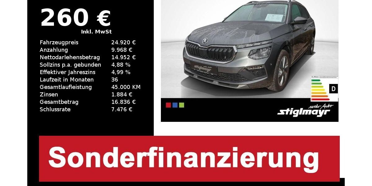 Skoda Kamiq 19.639 km 24.920 &euro; Schrobenhausen 86529