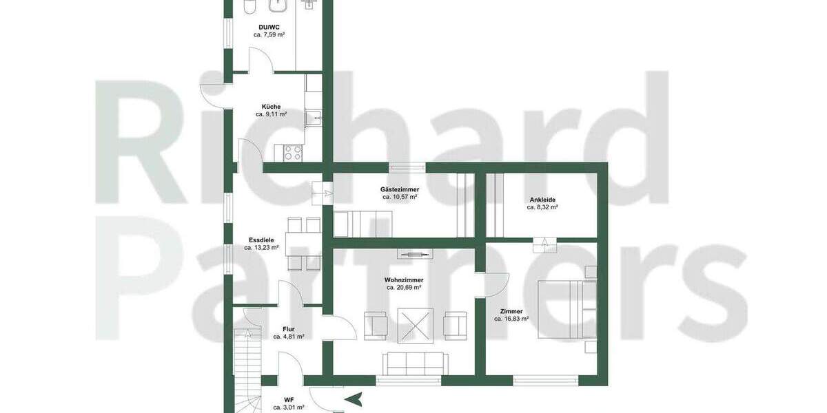 Mehrfamilienhaus, Wohnhaus Planebruch Damelang - 7 Zimmer, 213 m&sup2;, 399.000&euro; | Angebot:23396304