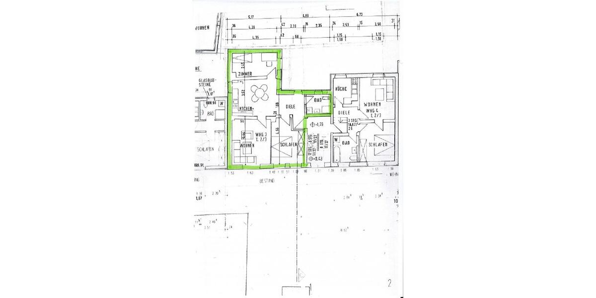 Etagenwohnung Güstrow - 3 Zimmer, 65 m&sup2;, 428&euro; | Angebot:26602527