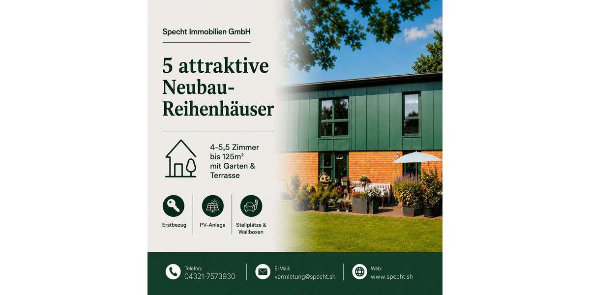 Einfamilienhaus Neumünster Brachenfeld/Ruthenberg - 5.5 Zimmer, 120 m&sup2;, 1.920&euro; | Angebot:26856759