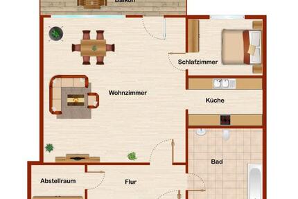 1-Raum-Wohnung mit Ausblick und Fahrstuhlkomfort! 1 zimmer
