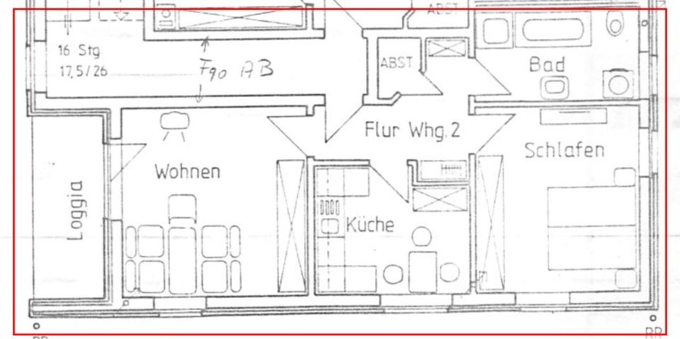 Obergeschosswohnung mit Balkon in Ascheberg-Herbern zu vermieten 2 zimmer