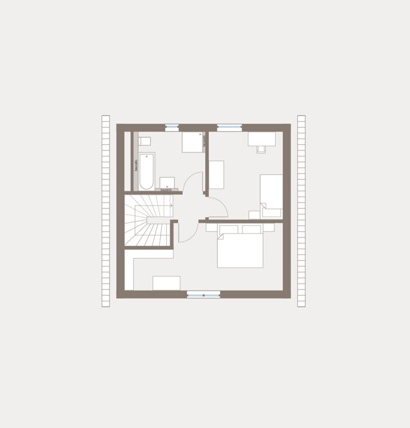 Puristisch leben auf 90qm im eigenen Zuhause 1 zimmer